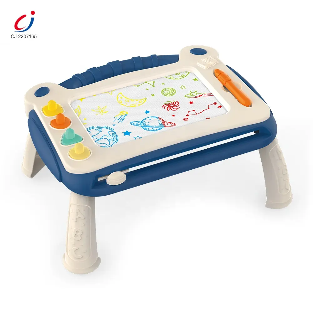 Chengji produttori 2 in 1 tavolo da disegno magnetico a colori in plastica tavolo da disegno magnetico cancellabile per bambini