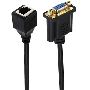 Кабель адаптера VGA к RJ45 с 0,15 метром VGA к RJ45 Ethernet порт передает сигналы VGA через сетевой кабель - Product Image 2