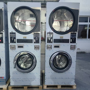 Saving Energy and Efficiency Coin/non-coin <strong>Operated</strong> and Laundromat Washing Machine Commercial Laundry Machine Stack Washer Dryer - Product Image 1