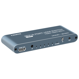 Conmutador de vídeo de ultra alta definición HDMI 2,1 8K Fjgear, salida 5 en 1 con control remoto, carcasa de aleación de aluminio - Product Image 4