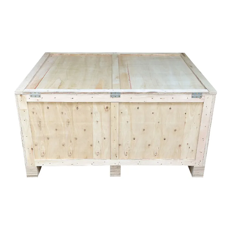 Sturdy wooden boxes for transporting goods Stackable wooden plywood crates Multi-purpose wooden pallet boxes