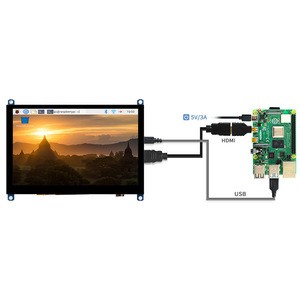 Raspberry Pi5 5 Zoll 800 X480 HD Kapazitive Touchscreen-Anzeige Glasscheibe 5.0 LCD H Für RSP Pi5/4B Computer Monitor LCD RSP - Product Image 5