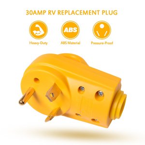 TT-<strong>30P</strong> Heavy Duty RV Replacement <strong>Plug</strong> 30 Amp Male With 125V Rated Voltage 30A Rated Current US CN Standards WiFi Compatible