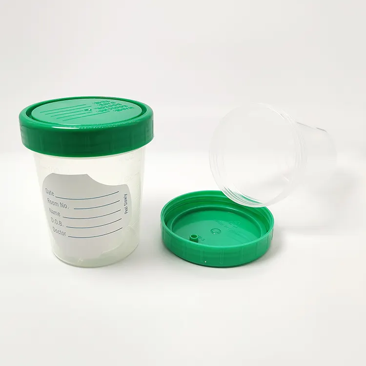 Одноразовый пластиковый тестовый контейнер, чашка для мочи