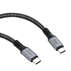 专业USB4电缆通用串行总线C Gen3带迅雷3 20Gbps 5A100w PD相机快速充电编织屏蔽聚氯乙烯护套 - Product Image 5