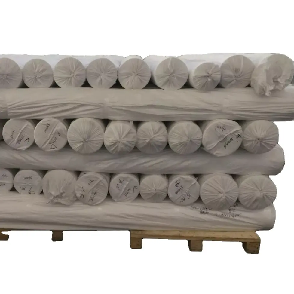 Tela de cama 100% algodón, venta al por mayor, satén de perventa de 40s, tela blanca en rollo, Extra ancha