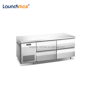 Commercial Worktable with Refrigerated Drawer Stainless Steel Kitchen Work Bench 4 Drawers <strong>Under</strong> Counter <strong>Chiller</strong> - Product Image 4