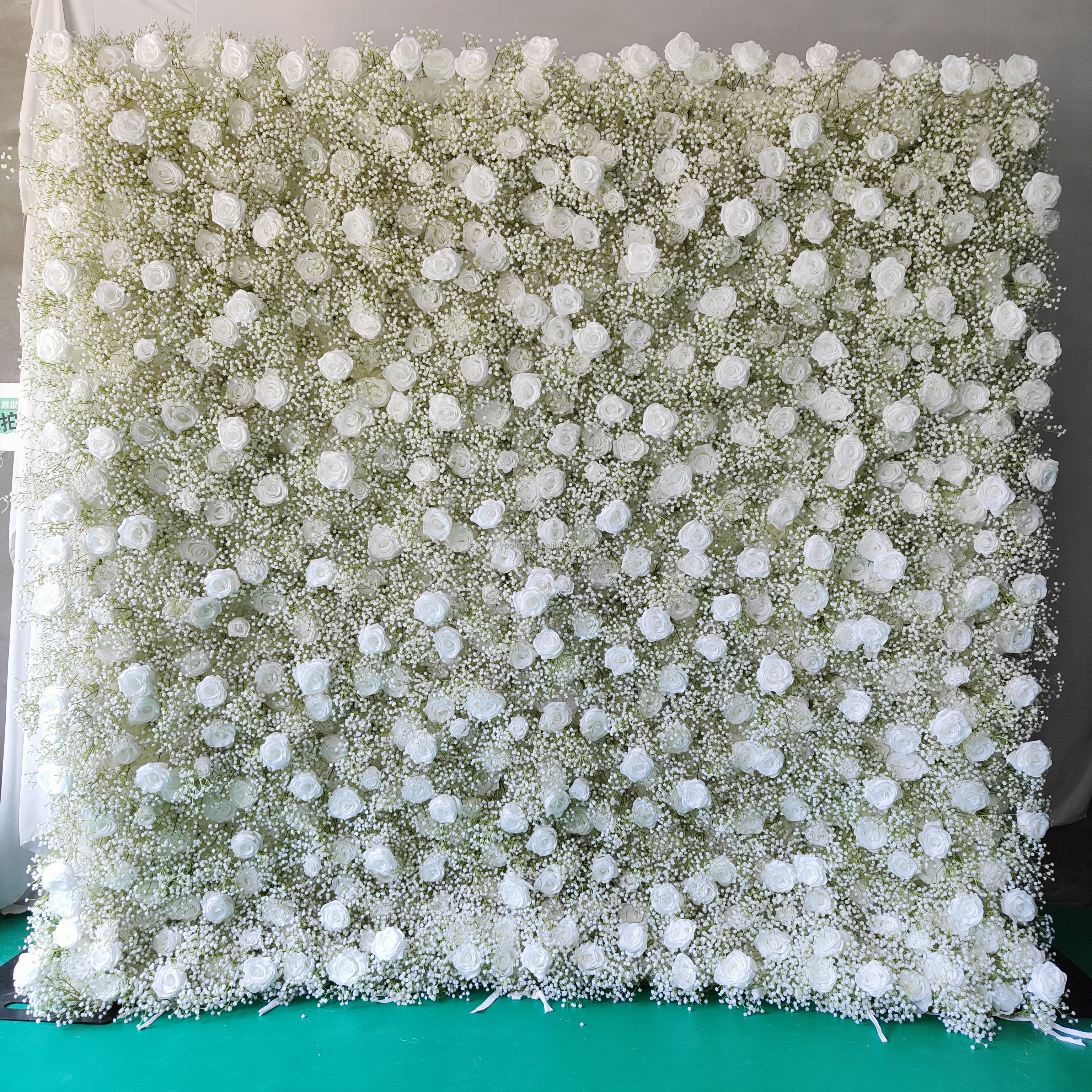 mur de fleurs de souffle de bébé
