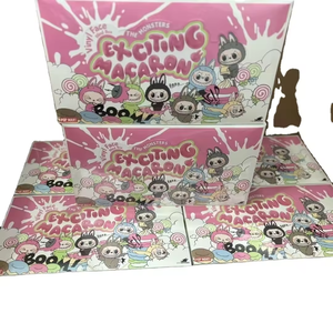 POP MART LabubuマカロンビニールフェイスシリーズPVC玩具フィギュアミステリーアニマルギフト日本アニメーションソースブラインドボックス - Product Image 6