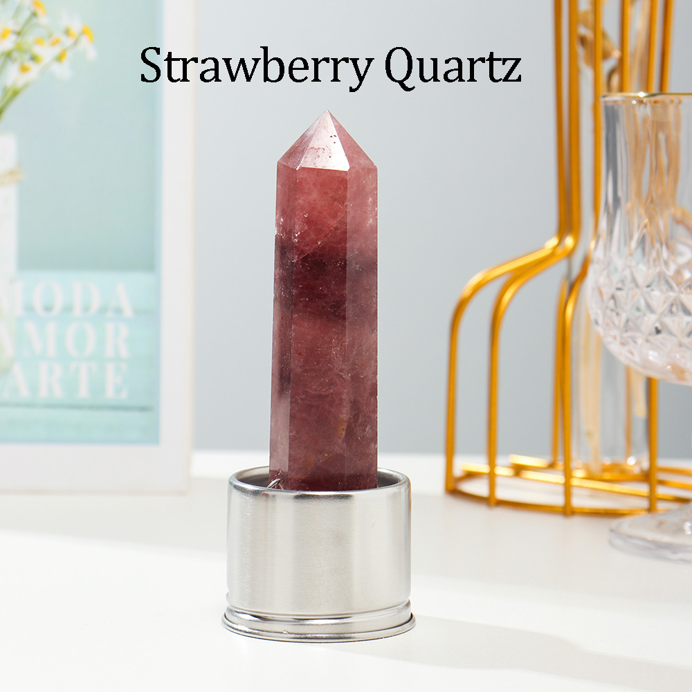Quartz fraise avec bouteille