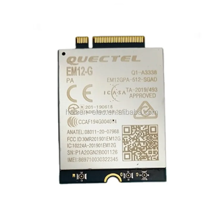 HAISEN Quectel LTE-A Wireless Cat 12モジュールEM12ためM2M IoTアプリケーション4G IOT MODULE EM12-G互換EM06 EM16