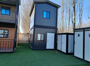 मॉड्यूलर मोबाइल प्रीफैब सार्वजनिक शौचालय पोर्टेबल प्रीफैब कंटेनर घर्षण शॉवर केबिन टॉयलेट कार्यालय आउटडोर विला होटल - Product Image 4