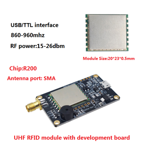 R200 Arduino TTL UART UHF RFID okuyucu modülü uzun menzilli 1port okuyucu ahududu PI için 860-960MHz EPS32 RFID yazar modülü