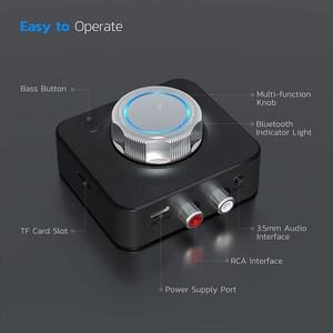 Receptor de audio y vídeo inalámbrico, 3D adaptador RCA estéreo, bluetooth, mp3, receptor de música - Product Image 2