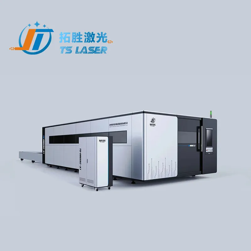 Fábrica Tuosheng de láser, máquina láser de corte de metal cnc, máquina de corte de fibra de aluminio de acero inoxidable, mesa de intercambio