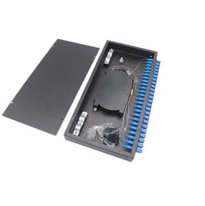 19 pulgadas FC SC lC 12 24 puertos Distribución de fibra óptica marco ODF Patch panel para equipos de telecomunicaciones - Product Image 5