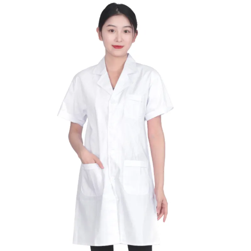 Uniforme de enfermeira de vestido branco