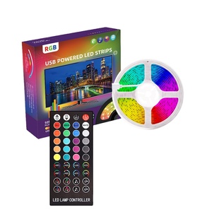 Metre başına Tcwin Led ışık şerit kiti RGB 1 metre 30led 5V USB IR 40 tuşları lüks Luxury 80 IP65 SMD 5050 Ws2801 uzaktan kumanda projesi led pro max app kontrolü - Product Image 1