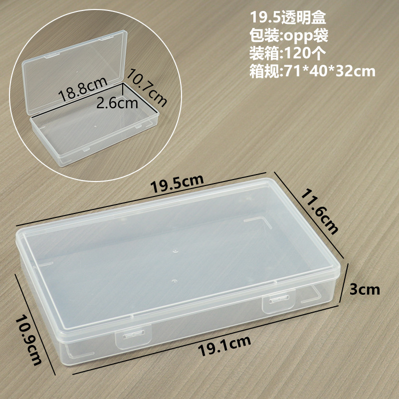 19.5 transparent box, 19.5*11.6*3cm