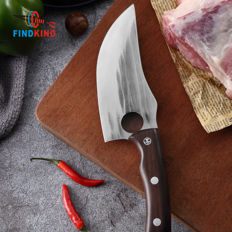 FINDKING Butcher Knife 5Cr15Mov Stainless Steel Chef For Cutting Professional 6 Inch Kitchen knife With Ebony Wood