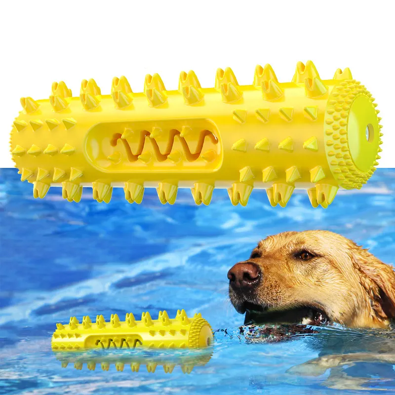 Mainan Anjing Pembersih Gigi TPR Tahan Lama, Mainan Interaktif dengan Suara, Mainan Mengunyah Anjing