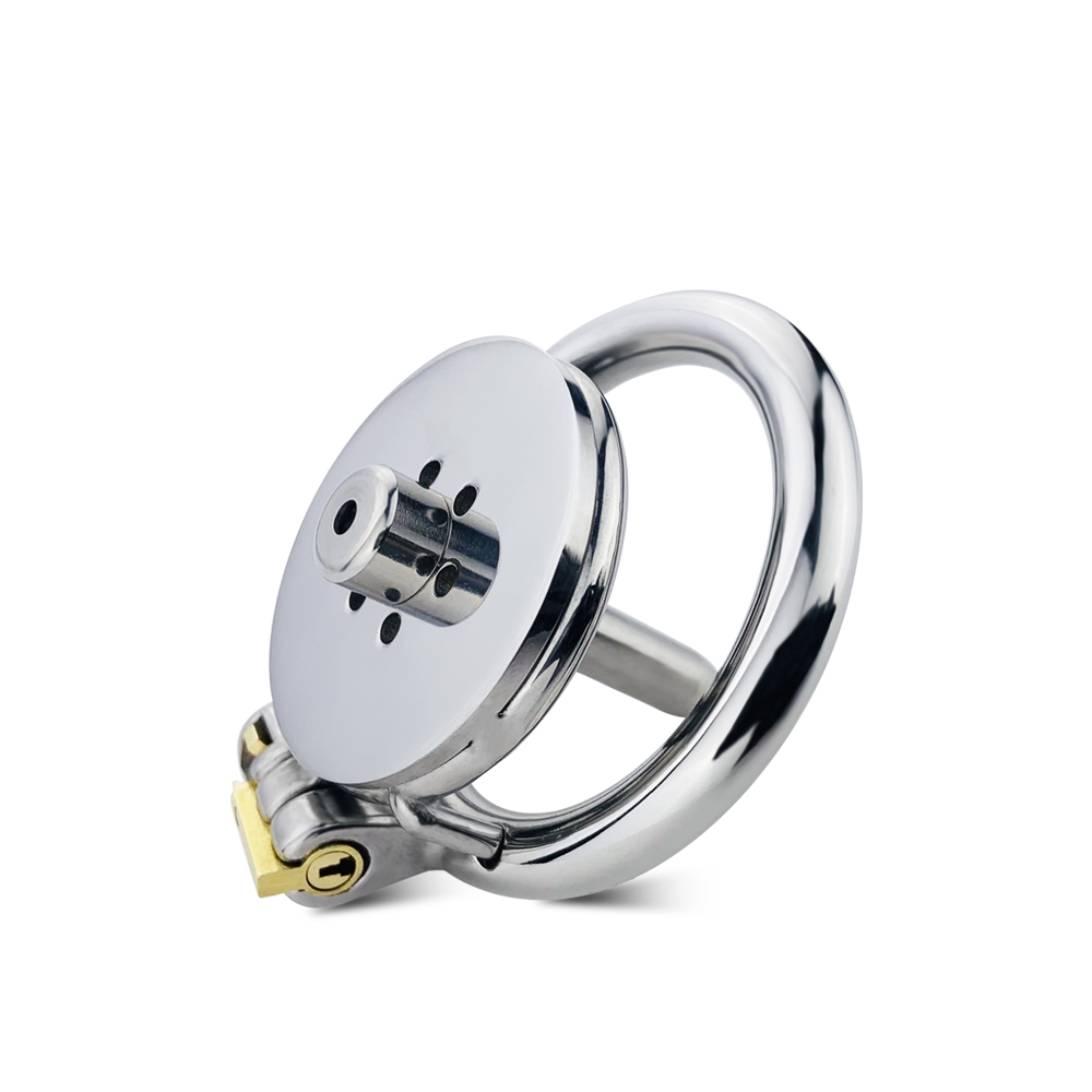 Bague ronde couleur argent + cathéter