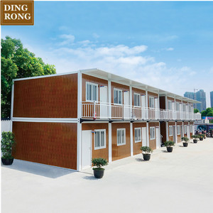 钢结构预制现代木制廉价2层带厕所容器全集装箱住宅 - Product Image 3