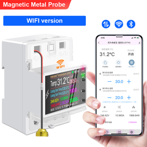 ATORCH AT4PTW AC220V 100A Controlador de temperatura Interruptor de temporizador para calefacción Refrigeración WiFi Tuya Din Rail Termostato Incubadora - Product Image 4