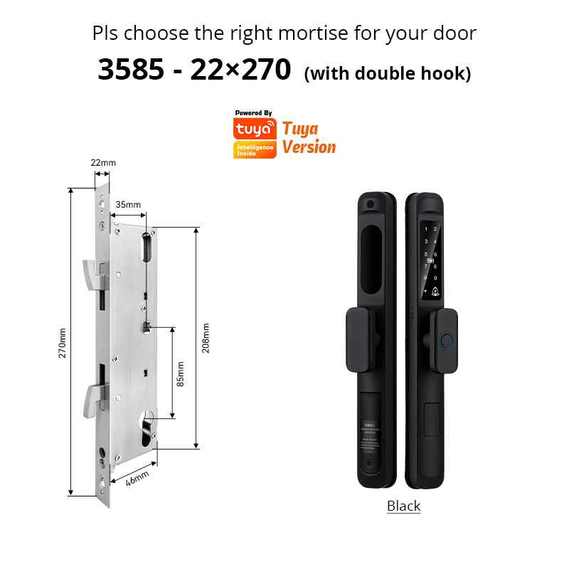 Black-3585-22*270(with double hook)