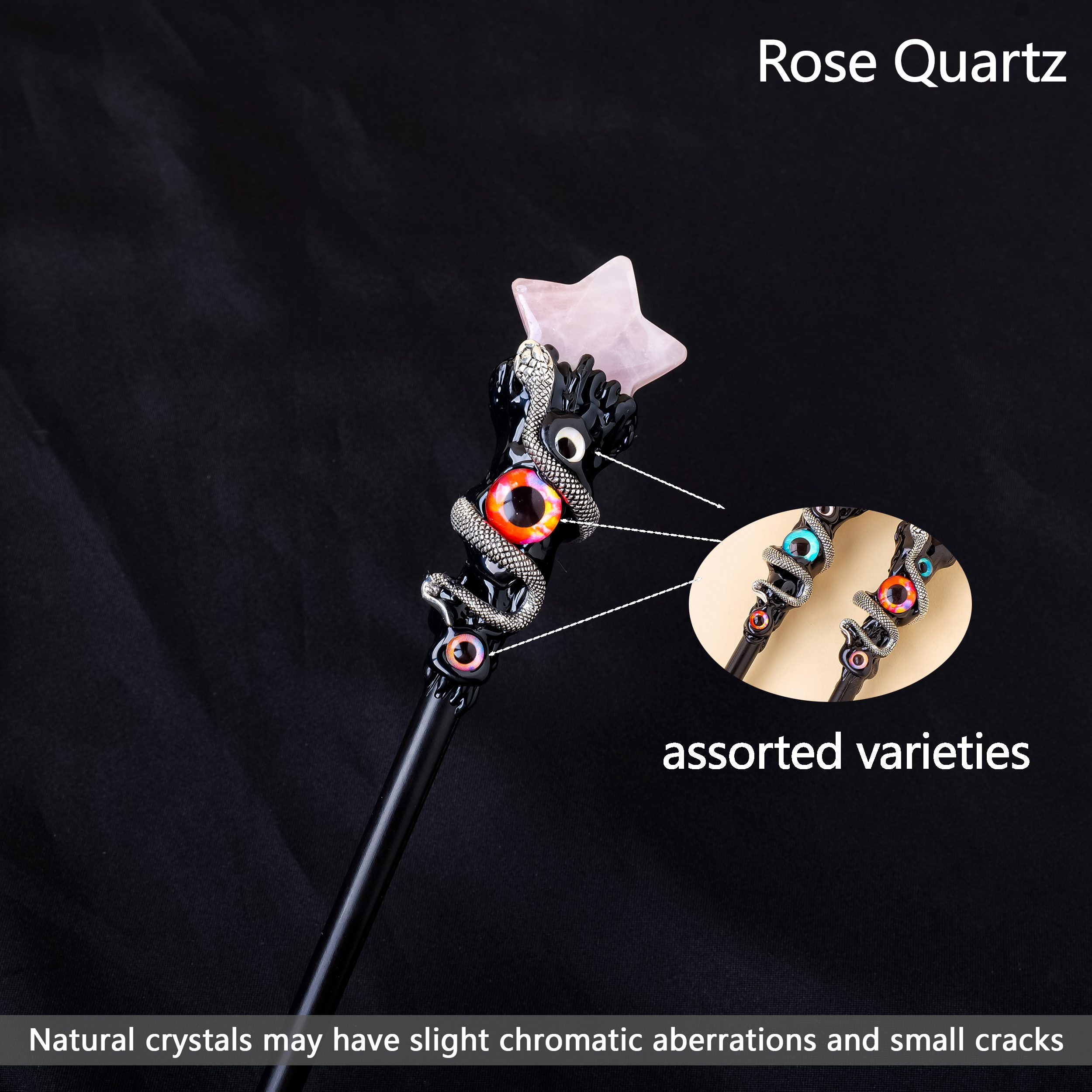 Étoile quartz rose