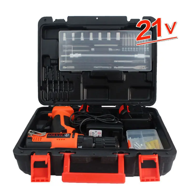 2022 New Arrivals Lithium Drill 21V Electric Screwdriver Driver Power Tools Combo Kits Power Drills Set Electr Drill Electric