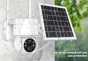 Sistema di sicurezza IP a energia solare per esterni Mini CCTV visione notturna Audio Video di rete di sorveglianza con sensore di telecamere Ip - Product Image 5