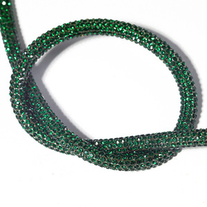 Venda quente Bling Rhinestone Hoodie Desenhe Autônomo Diy Cord Glitter Rope para Decoração de Roupas