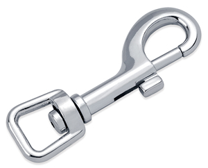 Clips de gancho de resorte a presión de Metal autoblocantes de grado de 1/2 "ganchos a presión de puerta de alambre de resorte doble mosquetón de gancho de resorte a presión de anillo en D - Product Image 1