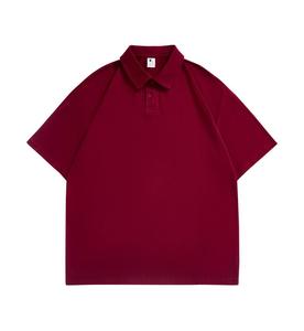เสื้อโปโลโอเวอร์ไซส์สำหรับผู้ชายเสื้อโปโลผ้าฝ้าย100% ปักโลโก้เสื้อโปโลน้ำหนักมากธรรมดาพิมพ์ลายโลโก้