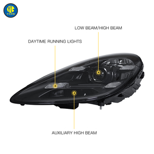 Porsche Cayman 718 982 2016 -2023 için kafa ön işık Matrix kafa lambası yükseltme matris sol ve sağ LED farlar meclisi - Product Image 5