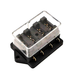 高级4路汽车叶片保险丝座盒12V 24v船用房车卡车配电块，带IP65防水 - Product Image 4