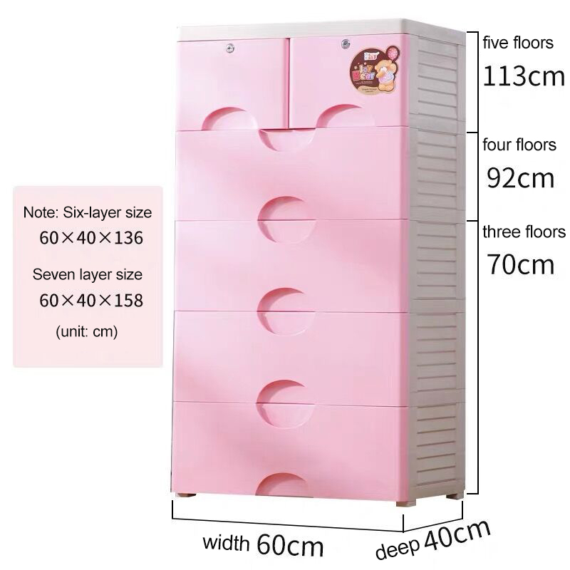 Cajón doble rosa
