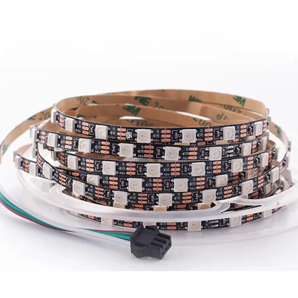 4Mm Smalle Breedte Pcb 3535smd Ws2812b Pixel Led Strip Light Sk6812 Individueel Adresseerbare Rgb Ic Pixel Strip Niet Waterdicht 5V