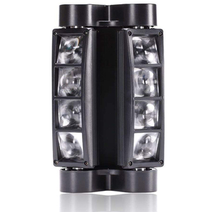 2022Qixin yüksek kalite Mini örümcek 8x3W RGBW, LED DMX 512 çift süpürgesi darbe Strobe etkisi hareketli kafa ışık sahne barlar di - Product Image 4