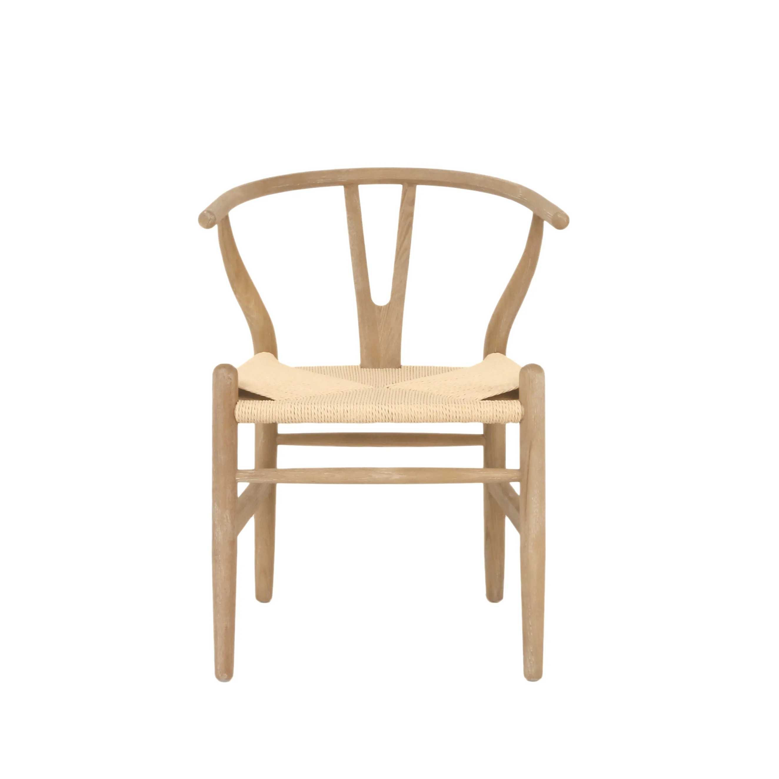 P0066 간단한 스타일 디자인 커피 의자 종이 로프 직조 주방 의자 단단한 나무 위시본 Y 의자 레스토랑 다이닝