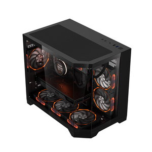 2024 <strong>Factory</strong> OEM Custom <strong>Computer</strong> PC Case New <strong>Design</strong> Cabinet Mixed Color with Screen M-ATX Tower Cabinet Gaming Pc Case - Product Image 4