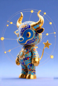 Sáng Tạo văn hóa phi vật thể cloisonne chòm sao trang trí Kim Ngưu - Product Image 2