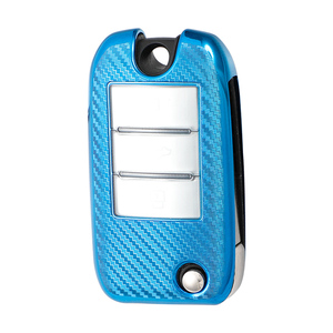 Karbon Fiber yumuşak TPU araba anahtarı durum kapak kabuk için ROEWE RX5 350 360 W5 EI5 EI6 RX3 ZS ZS MG 6 anahtarlıklar çanta anahtarlığı - Product Image 1