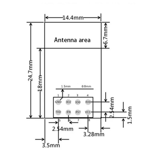 Lorida ESP8266 ESP-01S serielle Transceiver Empfänger WIFI Drahtloses Modul ESP01 ESP8266-01S esp8266 nodemcu v3 esp01s - Product Image 3