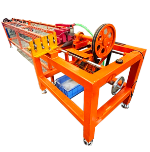 Yarı otomatik galvanizli tek telli manuel kullanılan zincir bağlantı eskrim dokuma yedek parça kalıbı tel örgü yapma makinesi hindistan fiyat - Product Image 3