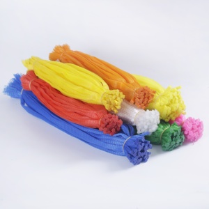 Logo personalizzato e reti di plastica di colore per conchiglie di cozze tubi di lumache rete sacchetti personalizzabili - Product Image 4