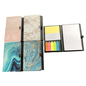 S3806, Bloc de notas adhesivas de tapa dura de diseño personalizado, papelería con cubierta RPET, encuadernación de costura de hilo, mini Memopad promocional - Product Image 1