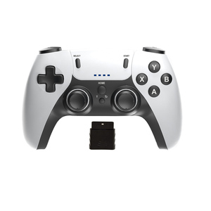 PS1/PS2ゲーム機シングルモーターダブル振動内蔵リチウムバッテリー2.4Gワイヤレスゲームコントローラー - Product Image 6