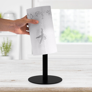 Bán buôn nhà bếp Interdesign giữ giấy vệ sinh bền cuộn giấy vệ sinh Dispenser Countertop đen kim loại giữ khăn giấy - Product Image 3